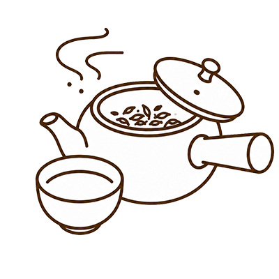 Blended tea steeping