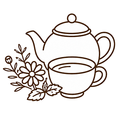 Herbal tea brewing